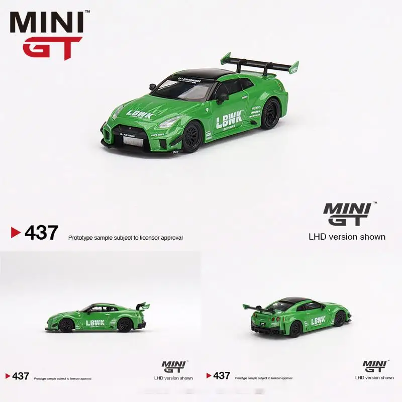 

TSM MINI GT 1:64 #437 NISSAN 35GT-RR Ver 2 LB-Silhouette WORKS GT Diecast Model Race Car Kids Toys Gift