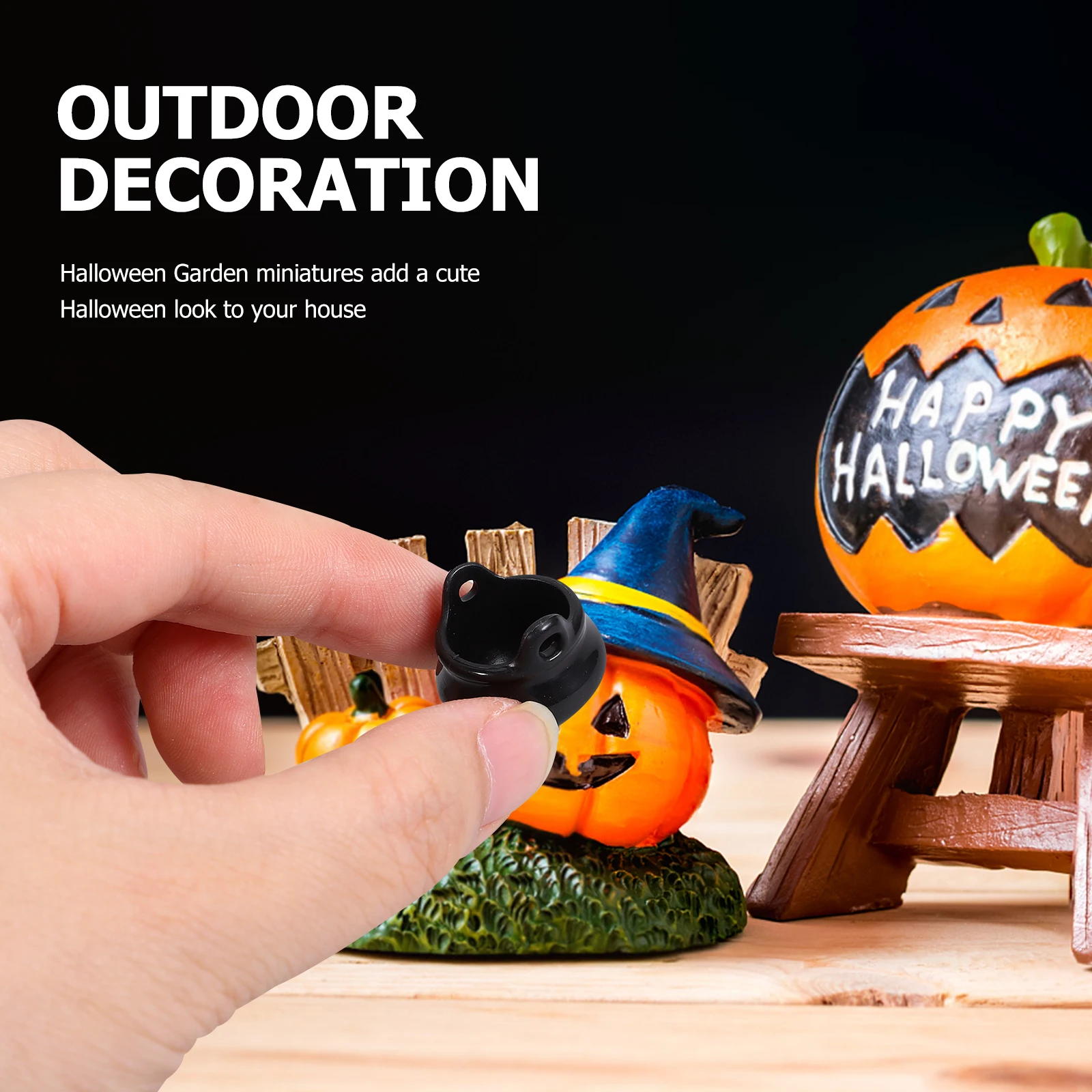 

20pcs Mini Cauldron Ornament Cauldron Pendant Halloween Mini Cauldron Halloween Doll House Decor Inflatable Pots