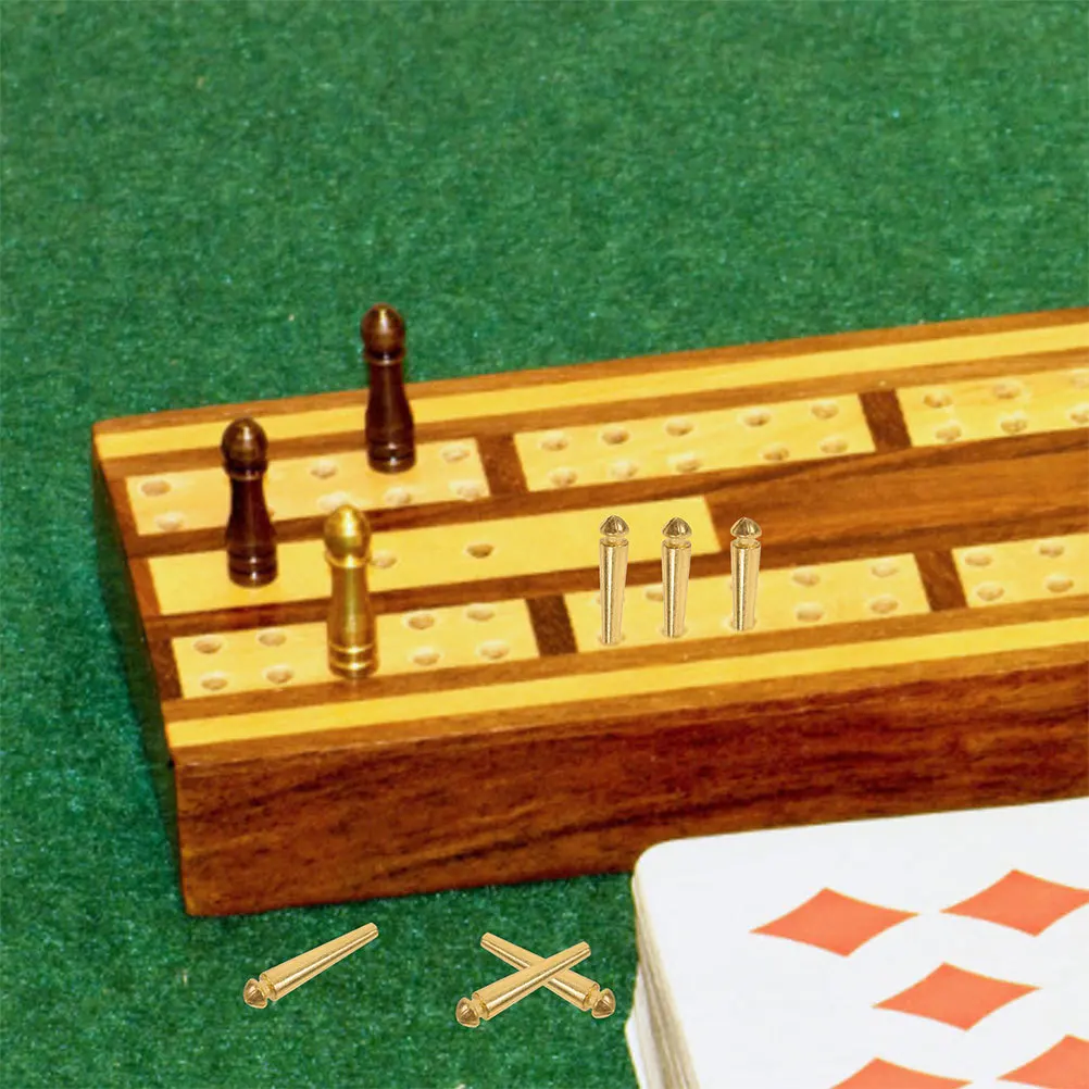 50 szt. Metalowe kołki do cribbage, gładka powierzchnia, wytrzymałe akcesoria do cribbage, przenośny zestaw do gier tradycyjnych na kołkach, idealny w podróży.