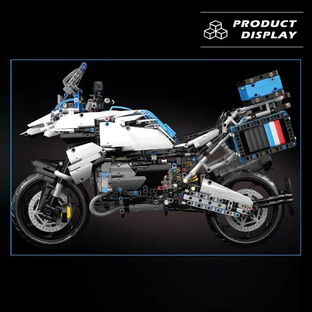 1:5 Motorcycle R1250 GS Model Motorbike Locomotive City Sports MOC Technical Building Block Bricks Assembly Boy Toy For Kid Gift