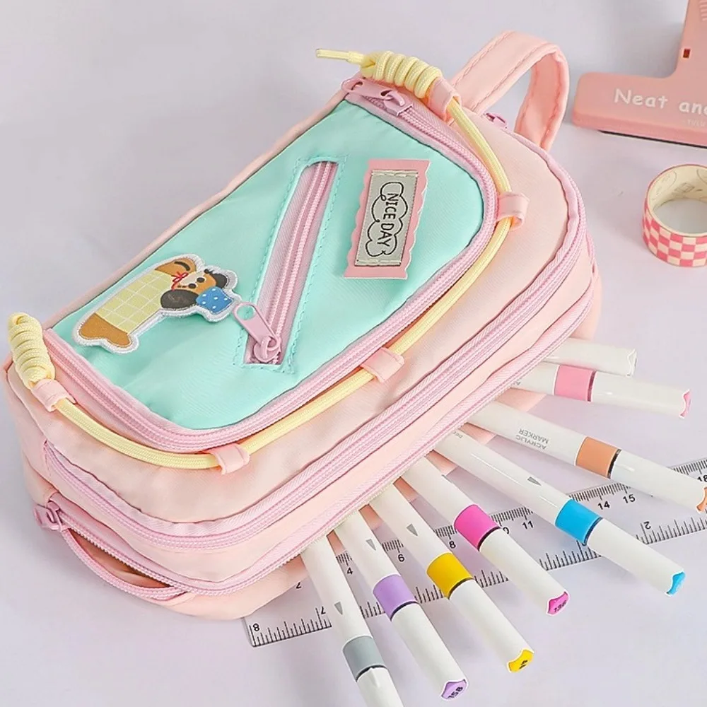 

Large Capacity Cartoon Puppy Pencil Case Ins Y2K Dog Cosmetics Storage Stationery Storage Bag Zipper Portable Makeup Bag