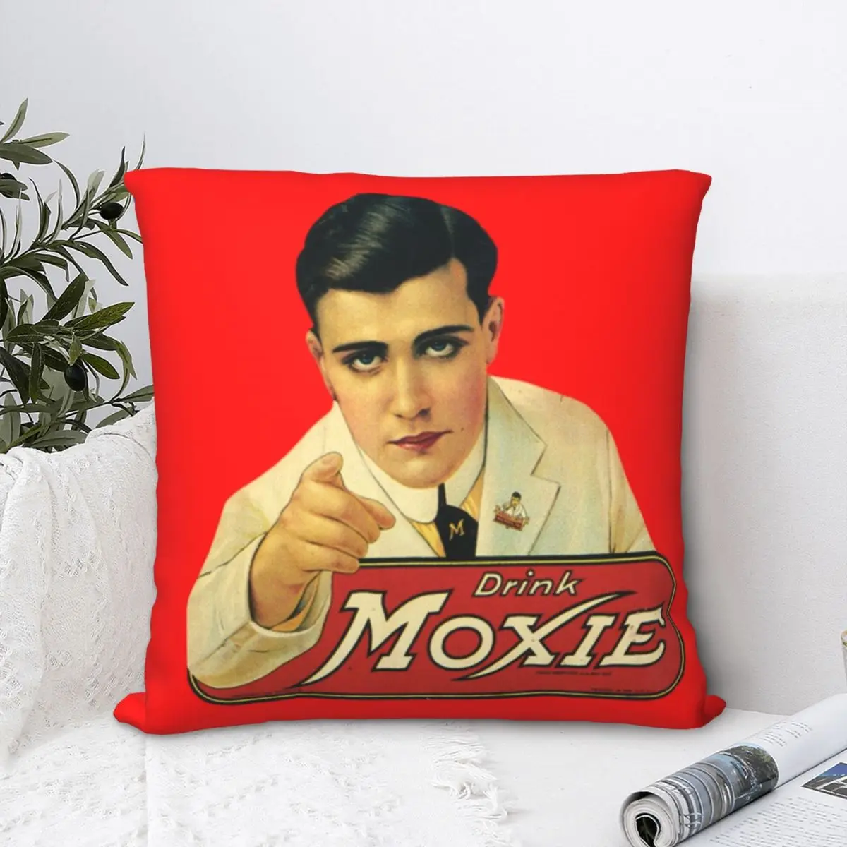 Moxie Square Pillowcase Polyester Pillow Cover Velvet Cushion Zip Decorative Comfort Throw Pillow For Home Bedroom