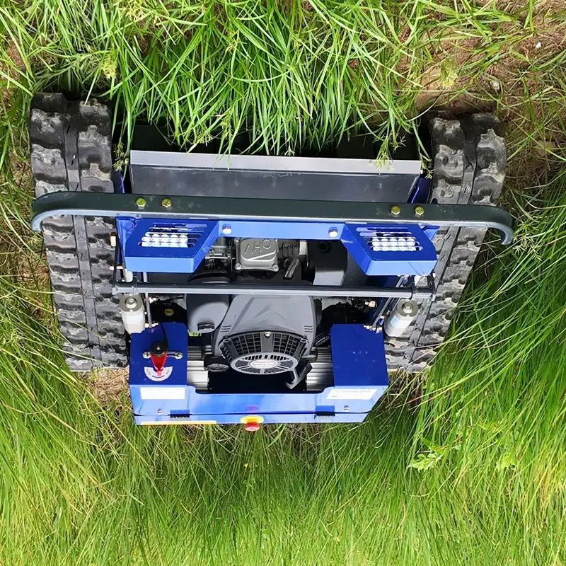 

Customized Factory Direct Heavy Duty Remote Control Crawler Lawn Mower Gas Powered for Orchard Farm Slope Grass Cutting