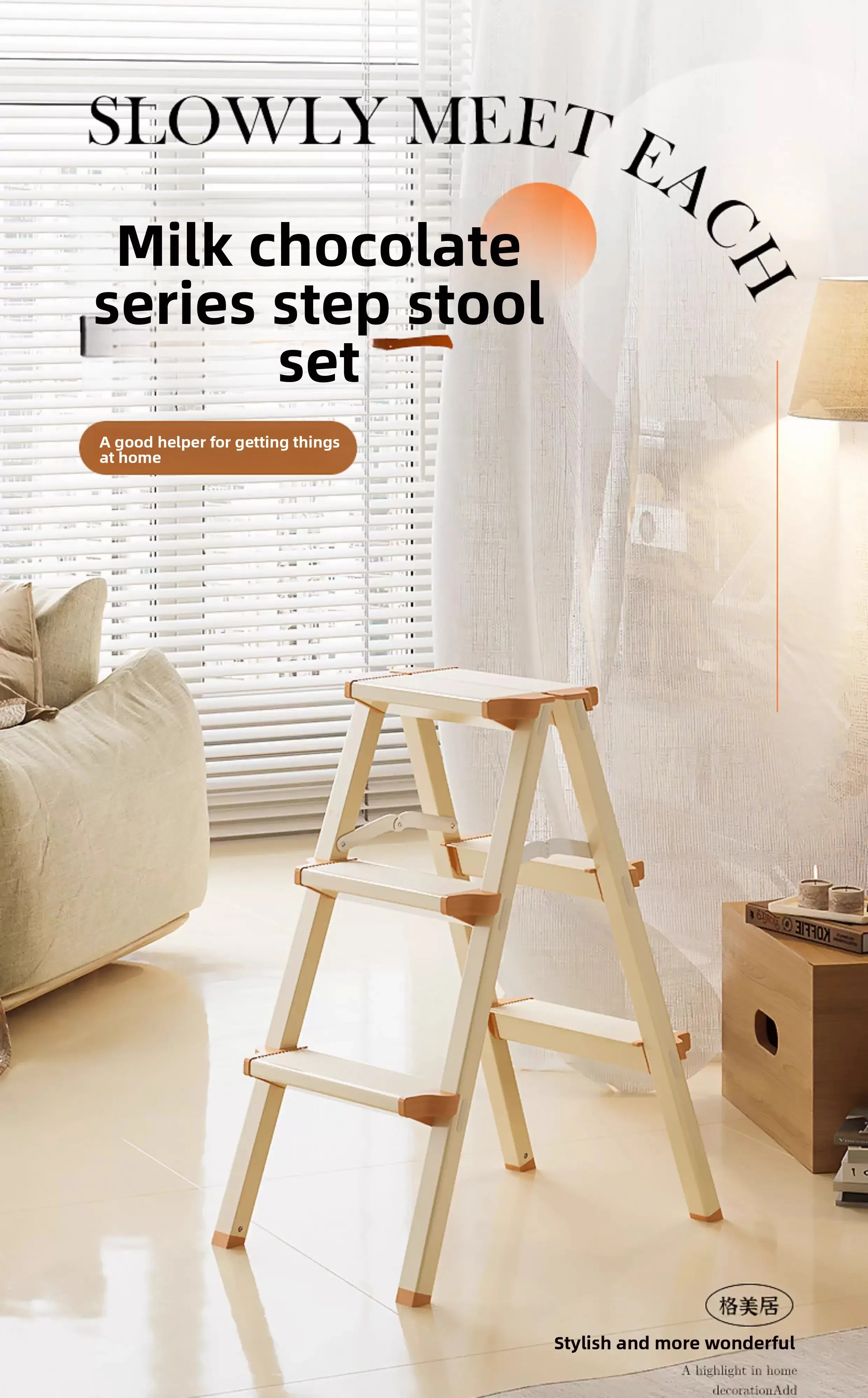 household folding ladder - aluminum alloy, heavy-duty, multi-functional indoor a-frame ladder, small  step ladder for access