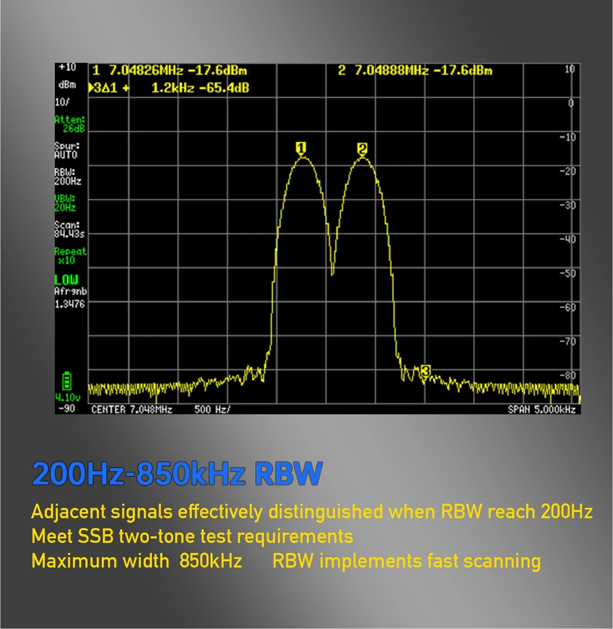 Analisador de espectro gerador de sinal rf tinysa ultra 4 \