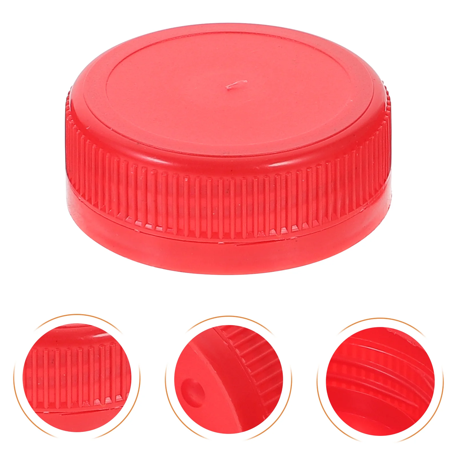 

100 Pcs Bottle Cap Plastic Lids Water Mineral Sealing Handcraft Caps Red DIY Child