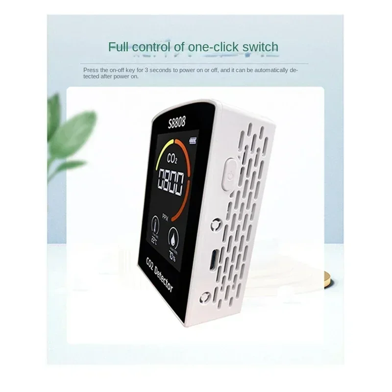 Tester Air Measure Sensor Detector Carbon Digital Temperature Humidity Monitor Meter 4-in-1 Dioxide Quality