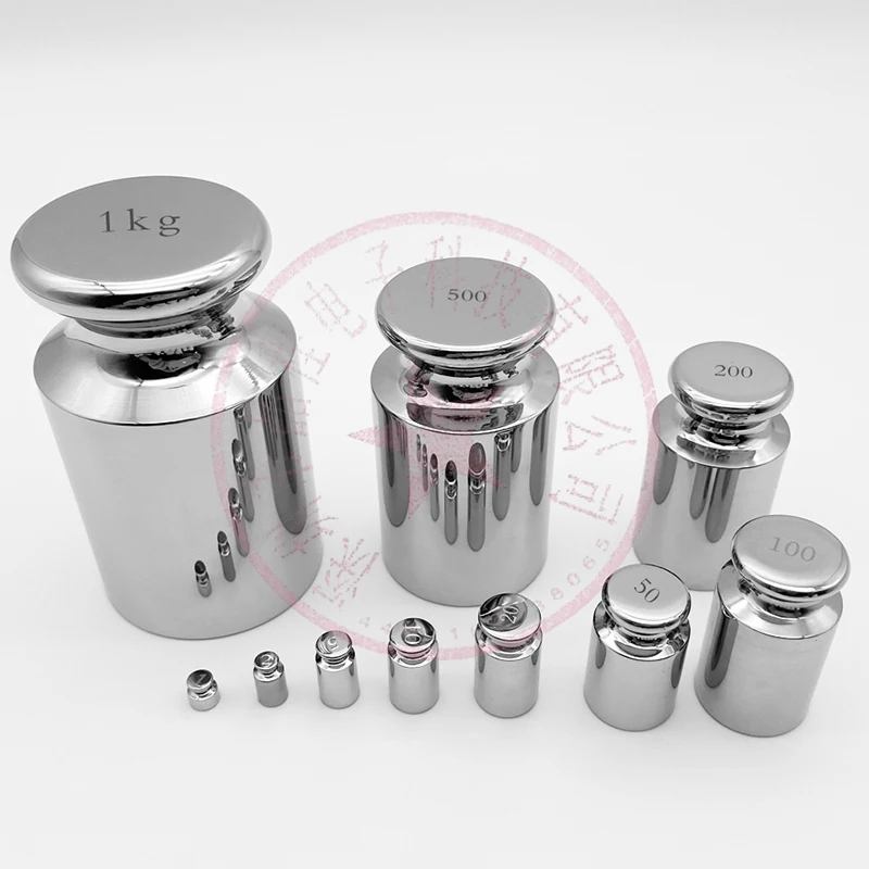 1pcs 1g-20kg M2 grade Stainless steel chrome plating Milligram Calibration Weight Set For Electric scale Balance Test 0.1g~1g