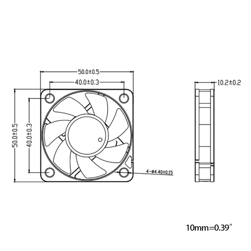 Nuevo FGD5010H2BL para 5V 0.1A CPU/GPU reemplazo del refrigerador 50x50x10mm ventilador refrigeración CPU portátil USB