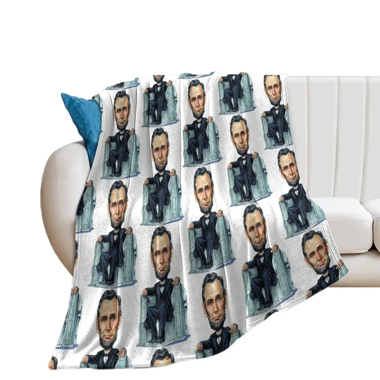 

President Abraham Lincoln Throw Blanket Loose Blankets Sofas Of Decoration Luxury Throw Blankets