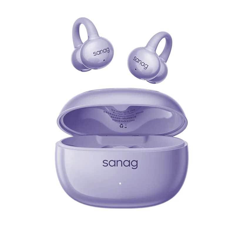 Sanag Z60S Oorclip op OWS-oortelefoon HiFi-geluid Open oordopjes Audífonos Bluetooth draadloze hoofdtelefoon Flash-verkoop Headsed