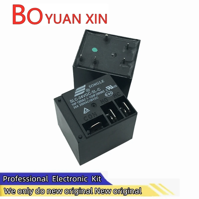 New original SONGLE relay SLC- 05 12 24VDC-SL-C A set of conversions 5-pin 30A T91 Home appliance relays