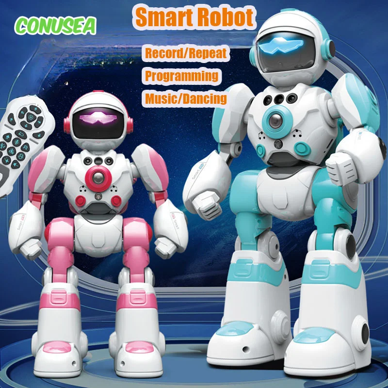 Clearance Sale Smart Robot Interactive Intelligent Robo Robotics Music Dance Record Repeat Touch Gesture Control Toys for Boys