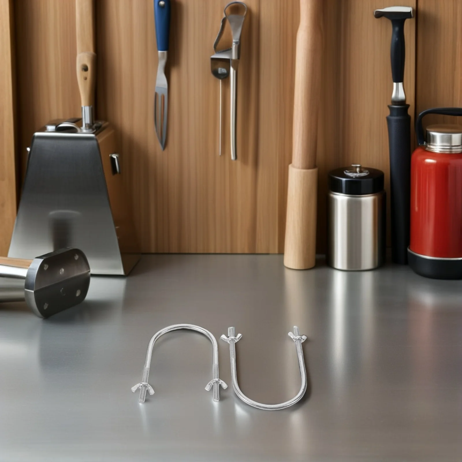 

2pcs Electric Heater Accessories U-Shaped Radiator Caster Hook Base Universal Oil Heater Wheel Holder Mobile Frame Pulley