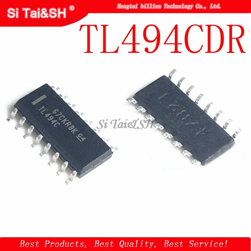 (10piece) 100% New TL494CD TL494CDR TL494C TL494 SOP16 Original IC chip Chipset  In Stock