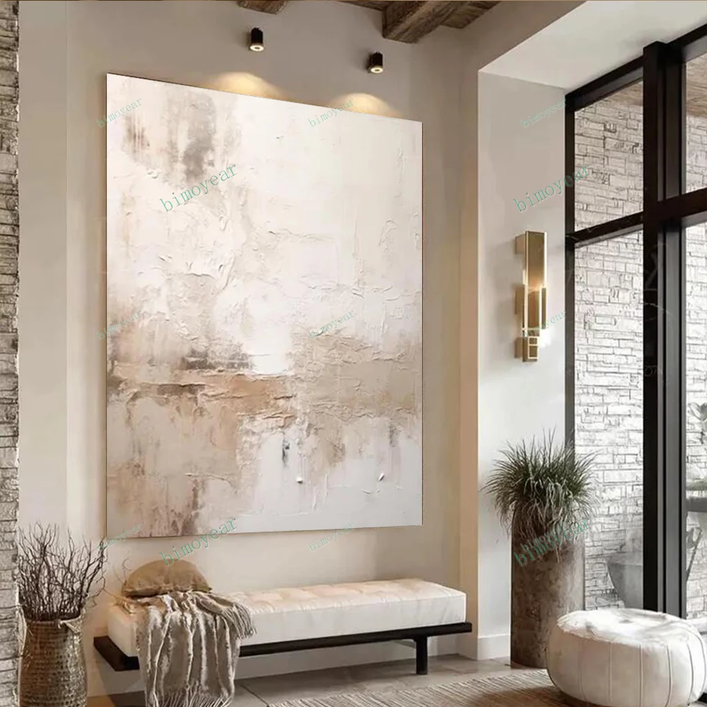 Wabi Sabi Wall Art - Neutral Textured Canvas,  Abstract Painting , Oversized Minimalist Decor, Perfect Housewarming Gift