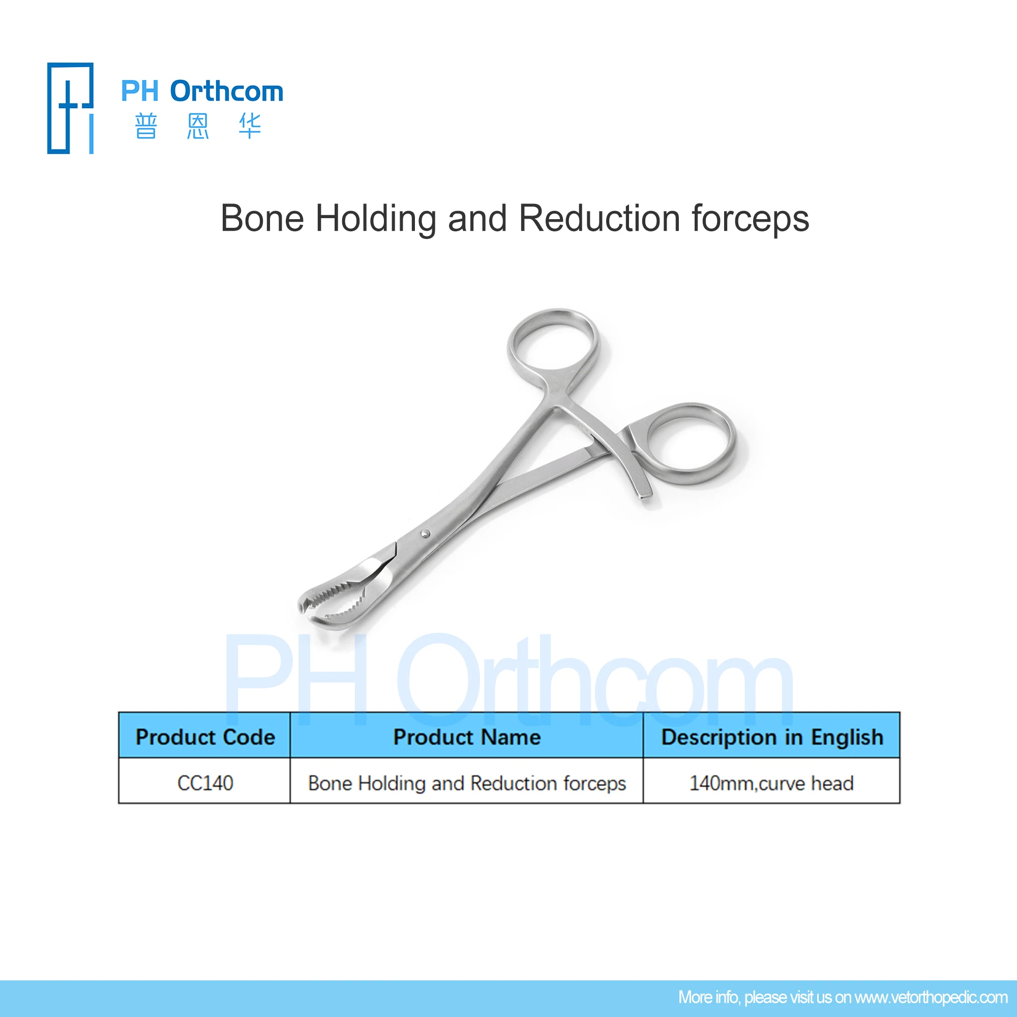 Crab Claw Forceps Veterinaria Pets Mascotas Orthopedic Surgical Instruments Tools Medical Supplies and Equipments