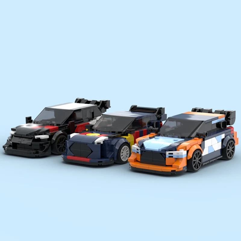 Speed Racing Car Model MOC Building Bricks WRC Rally Racing Car Modular Technology Children Holiday Gifts Assemble Toys Suit