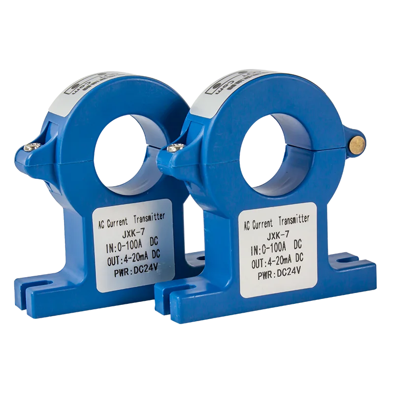 AC/DC 0-500A Current Transmitter 20mm Quick Response DC 24V 25mm Current Sensor 4-20MA to 0-10V to RS485 Current Transmitter