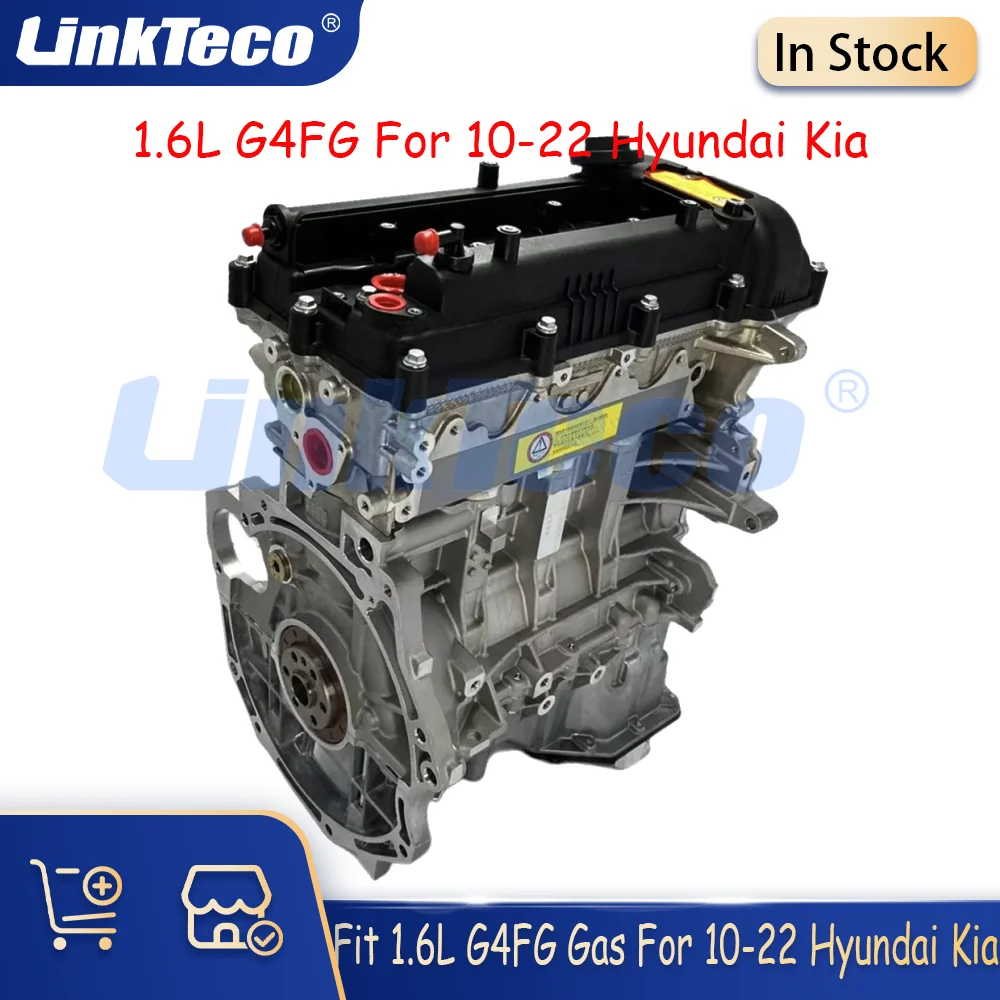 Conjunto de bloque de cilindro largo de bloque de motor compatible con G4FG 1.6L L4 para Hyundai Kia Rio Ceed Soul Accent Veloster Venue Elantra 10-22 1,6