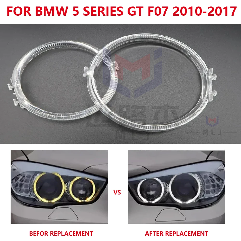 

For BMW 5 series F07 GT 2010-2017 Car Accessories DRL LED Headlight Tube Light Guide Plate strip Daytime Running Light Angel Eye