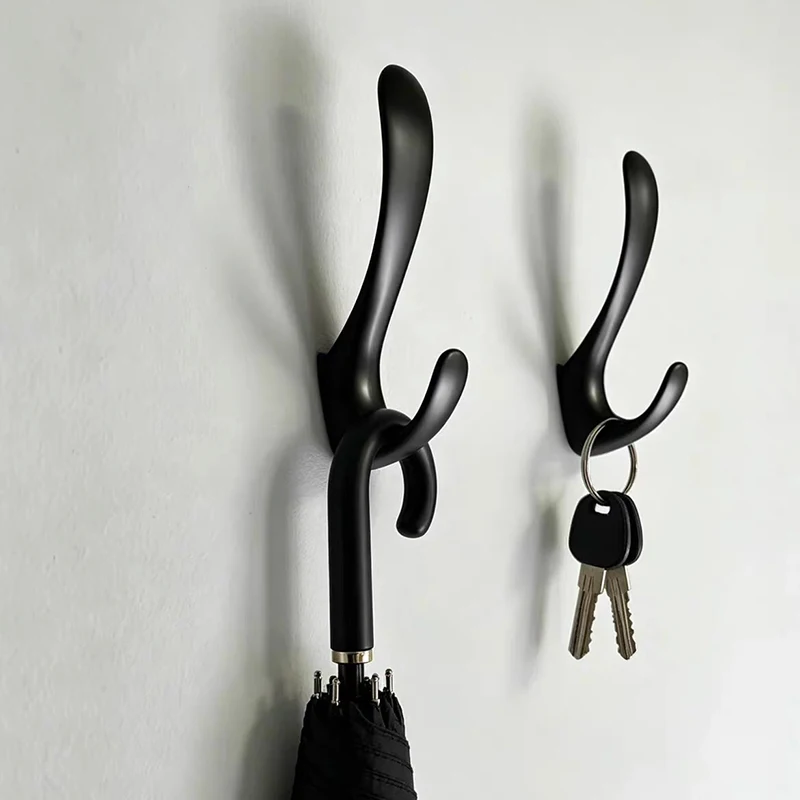 2-Color Modern Style Coat Hook Towel Hook Key Hook Wall Storage Bathroom And Kitchen Hanging Hook Accessories