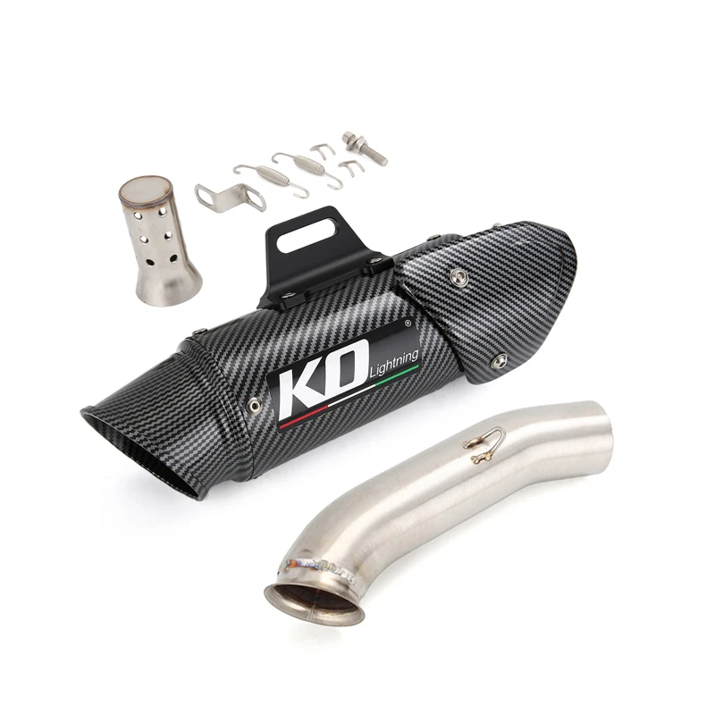 Motorcycle Exhaust Muffler Escape Mid Link Pipe Slip System Rmovable DB Killer Modified For Duke 125 200 250 390 RC390 2017-2020