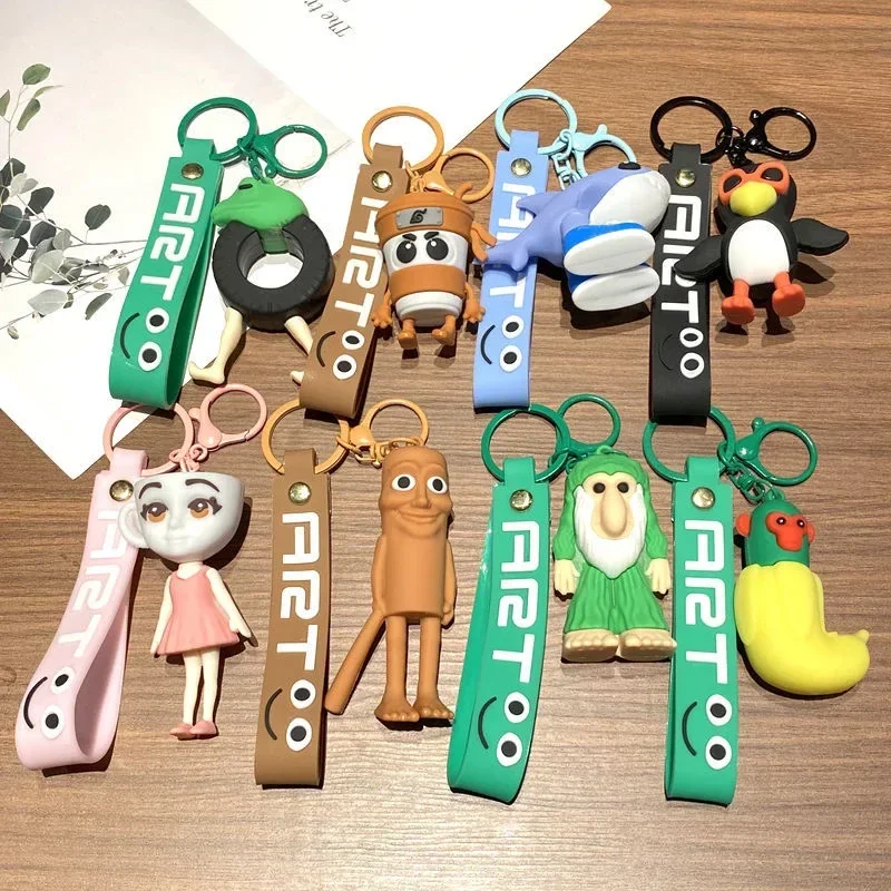 الإبداعية متعة الإيطالية Brainrot المفاتيح Tralalero Tralala Tung Tung Sahur راقصة الباليه كابتشينو دمية Keyrings الديكور هدية