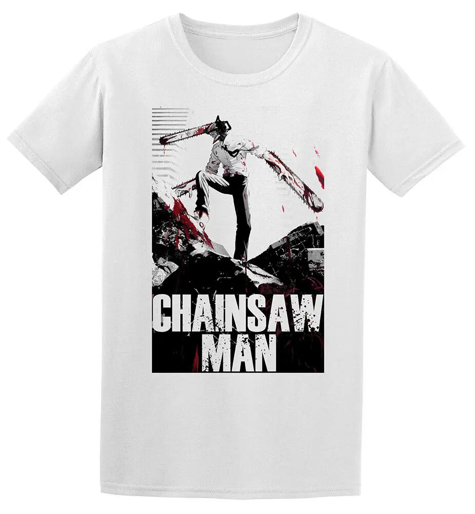 *Legit* Chainsaw Man Grayscaled Key Art Anime Unisex Official T-Shirt #416774