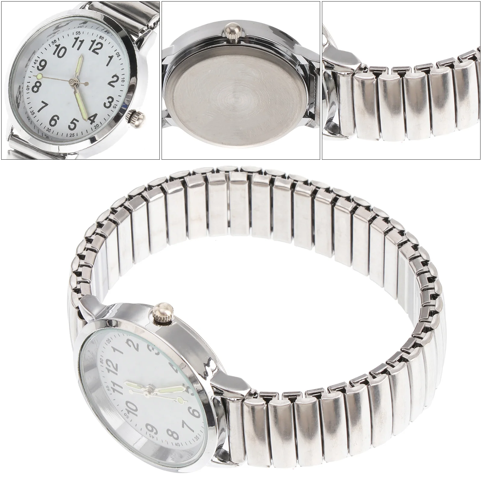 

1 pc Big Dial Waterproof Quartz Wrist Watch Luminous Durable Fashion Stylish Classic Mechanical Movement Gift For Birthday