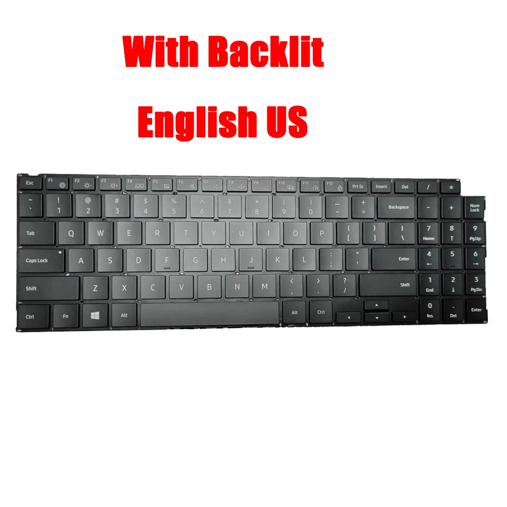 Laptop Keyboard For Samsung NP750TDA 750TDA English US United Kingdom UK/GB Korea KR With Backlit New