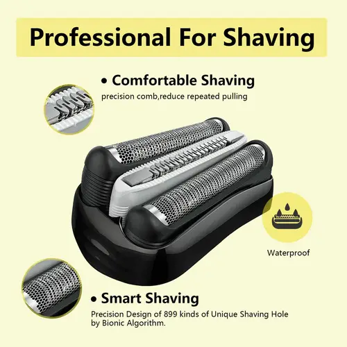 Imagen 2 del producto YUKU cabezales de repuesto para Afeitadora eléctrica Braun Series 3, 300S, 301S, 310S, 320S, 330S, 340S, 360S, 3000S, 3010S, 3020S