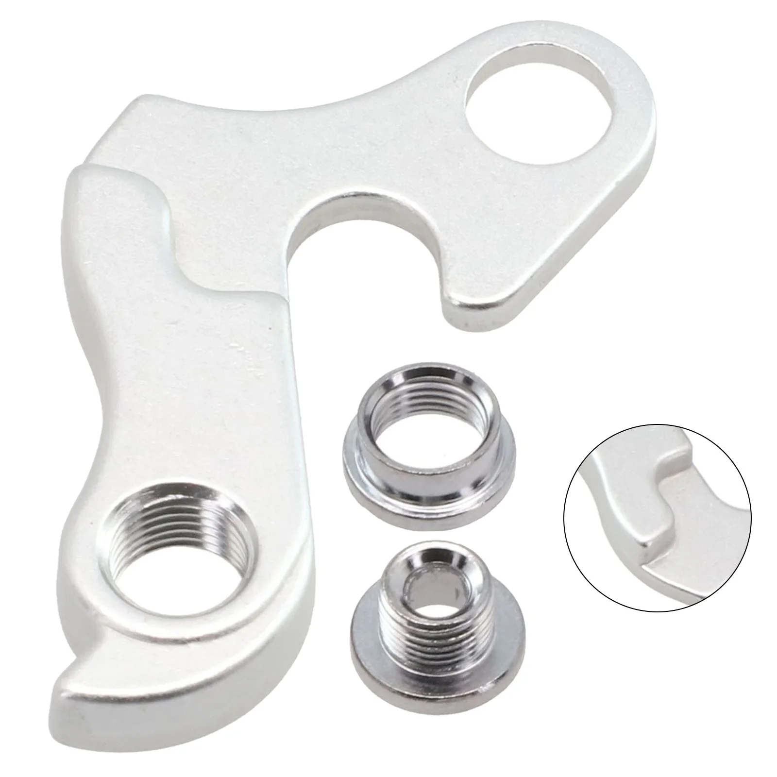 Bicycle Parts Gear Hanger 62 X 41 Mm Derailleur Hanger Silver With Screws Rear Cycling Brand New Duke-350 Duke-360