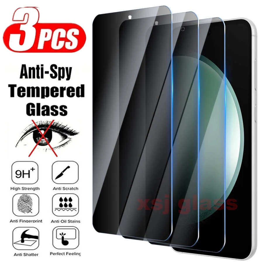 

Anti Spy Screen Protector For Samsung Galaxy S23 FE 5G 9H Full Cover Privacy Tempered Glass Film