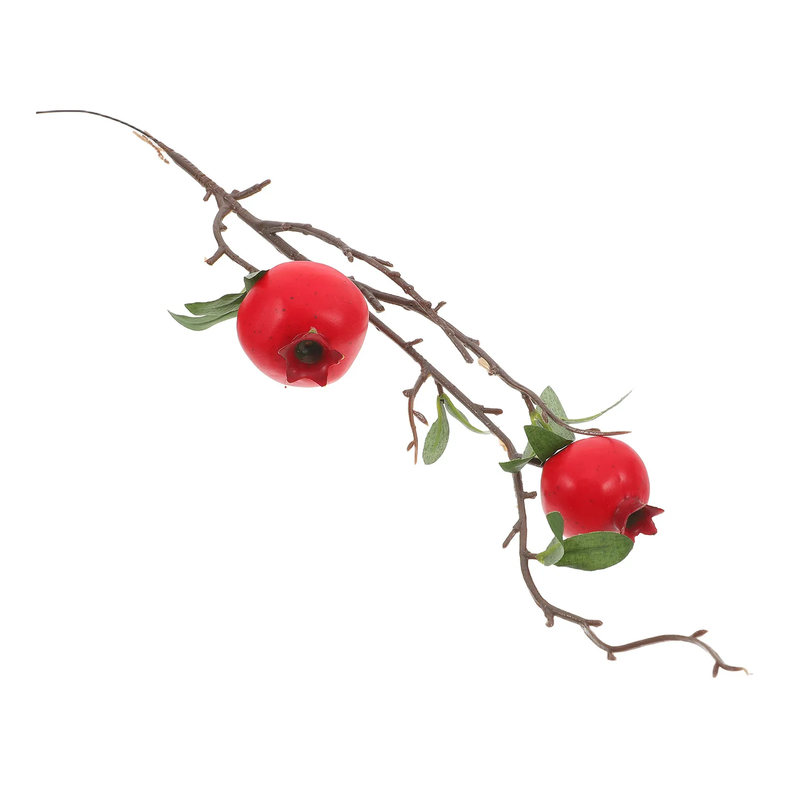 

Simulated Pomegranate Branch Artificial Fruit Stem Realistic Decor Aesthetics Room Vase Filler Spring Flower Red Accessories