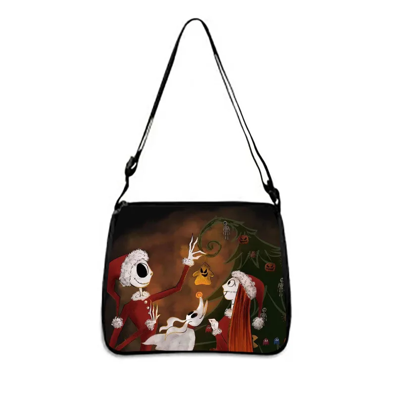 The Nightmare Before Christmas Crossbody Bag Cartoon Movie Peripherals Waterproof Wear-resistant Backpack Large Capacity Gifts