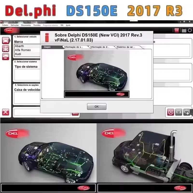 

Newest 2017 R3 with keygen Delphi DS150E diagnostic tool For cars and trucks obd scanner 2017r3 Car repair software