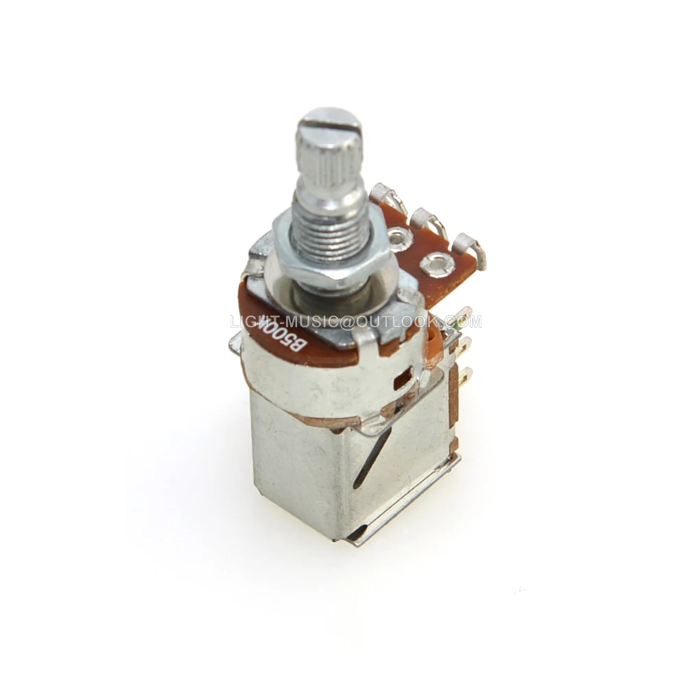 1pcs Push Pull Potentiometer(POT) Split Shaft For Electric Guitar Bass 250K/500K