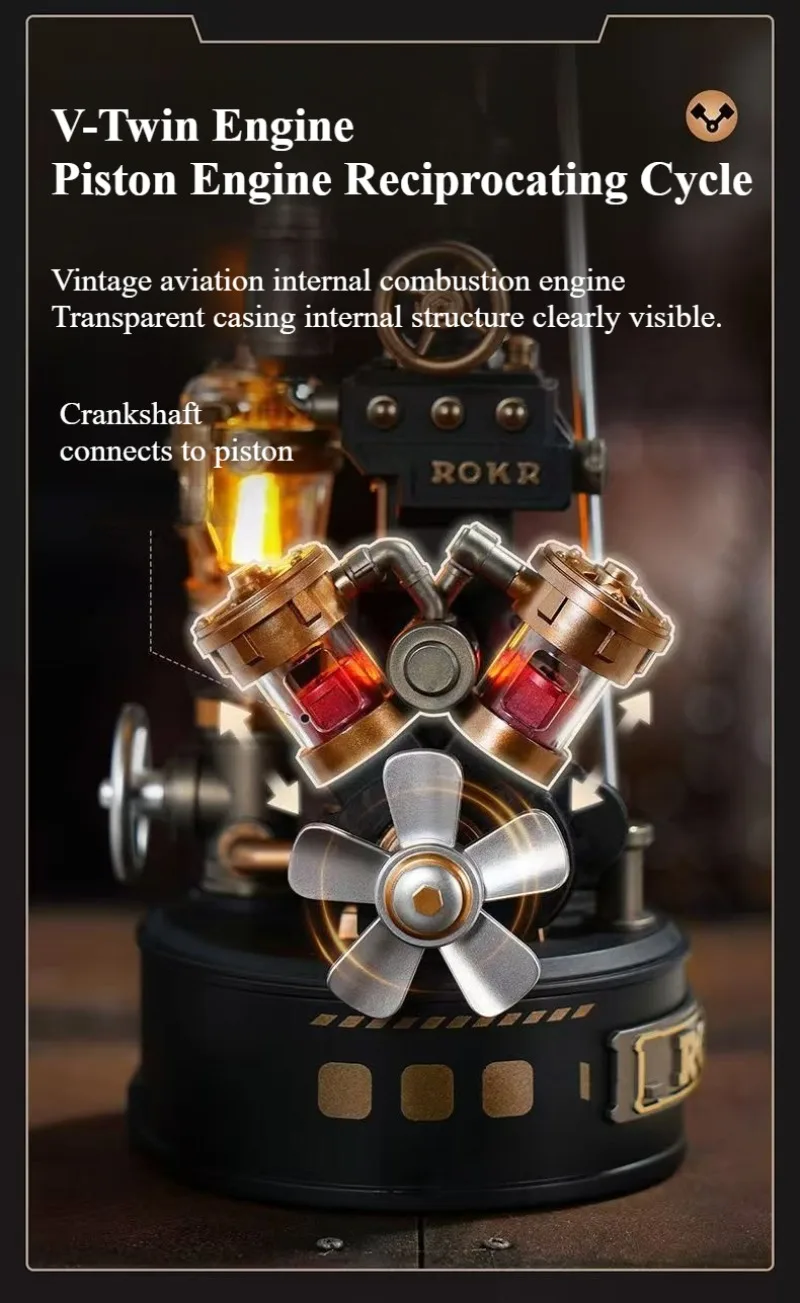 New Robotime Industrial City Da Vinci Ornithopter Mechanical Model DIY Assembly Desktop Ornament Action Figure Collection Gift
