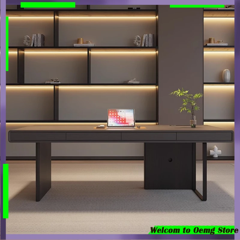 

Stylish Executive Writing Desk Perfect Office Study Corner Modern Design Meets Functionality Mesa Para Computador Accessories