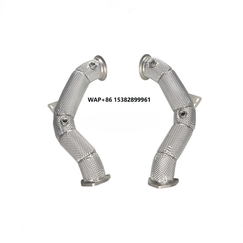 

Stainless Steel Free Flow Downpipe for Aston Martin DBX 4.0T Straight Pipe Header Downpipe Tuning Exhaust With Heat Shield