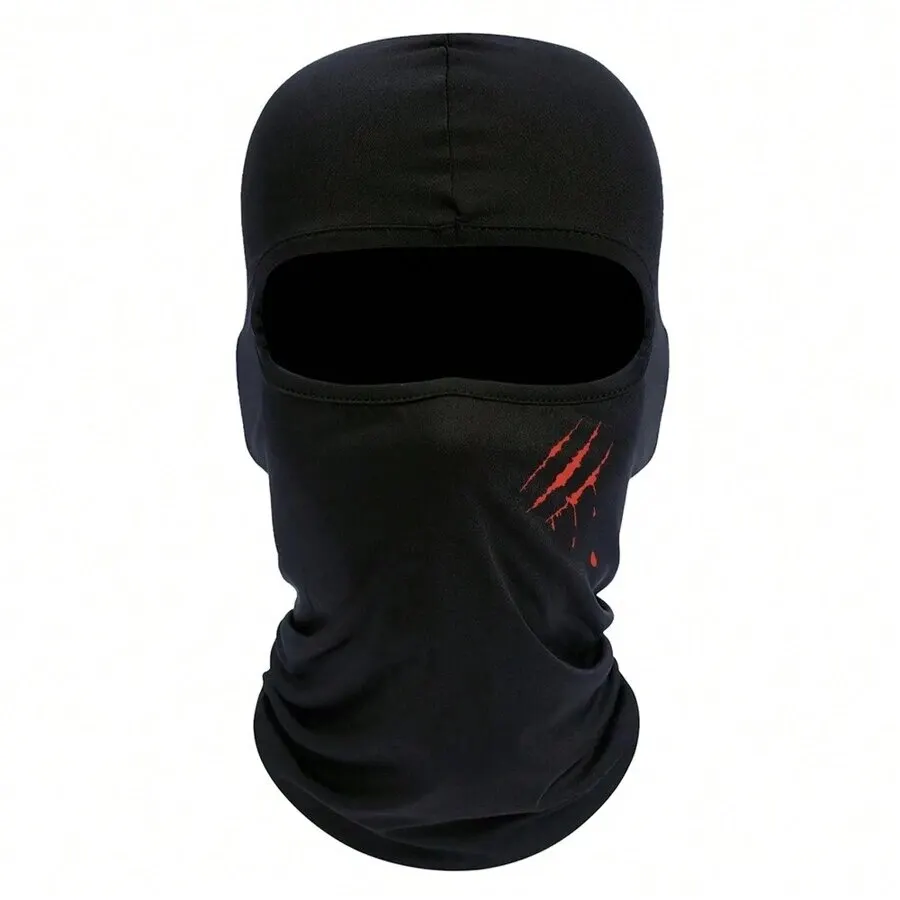 1pc Personalized Printing Ski Mask For Men Balaclava Cooling Neck Gaiter Breathable Face Shiesty Windproof Hood For Outdoor Cycl