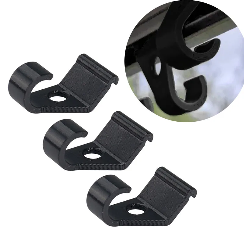 

3pcs Caravan Keder Rail Awning Hook With Rope Hole Clips Easy Install No Side Sliding RV Camper Motorhome Awning Hanger Clip