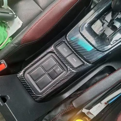 ABS Carbon Fiber Color Center Console Gear Shift Panel Frame Cover for Toyota Fortuner 2022 2023 2024 Headlight Switch Button