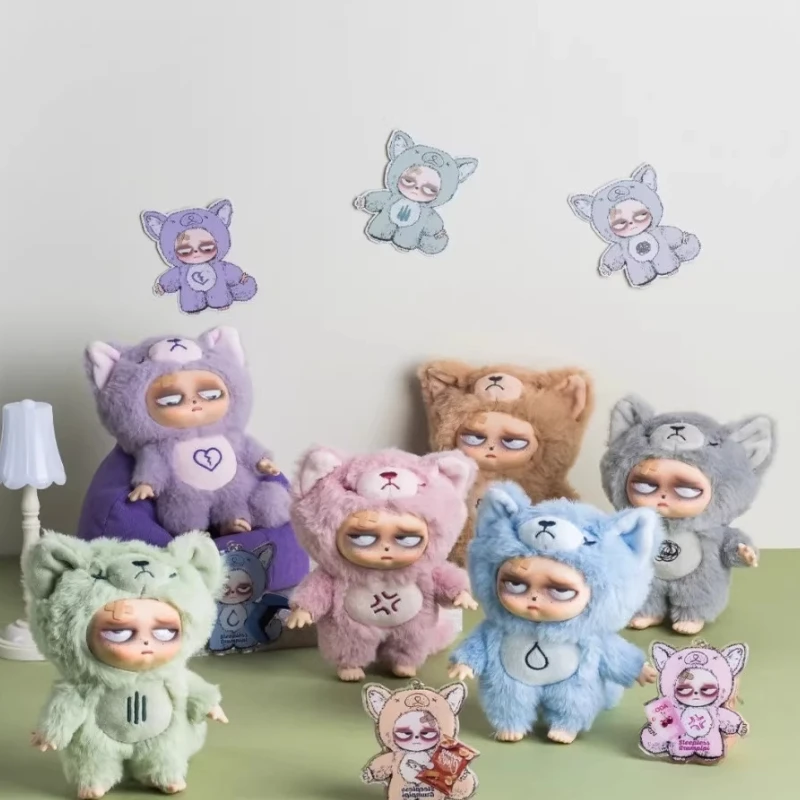 هدية بلا نوم Grumpipi سلسلة صندوق أعمى اللعب الفينيل لطيف أنيمي عمل الشكل الدمى Kawaii صندوق غامض مفاجأة حقيبة قلادة ديكور