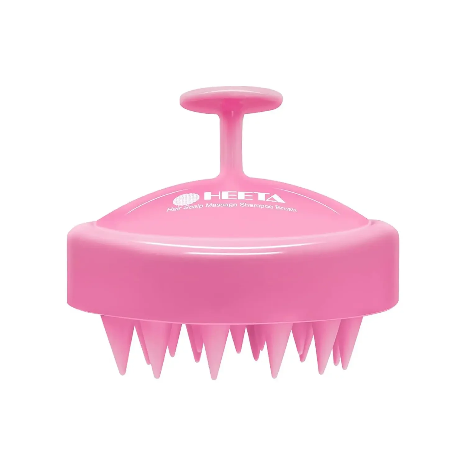 

Cherry Pink Silicone Scalp Scrubber for Hair Growth & Dandruff Relief, Gentle Exfoliation Brush for Wet or Dry Use