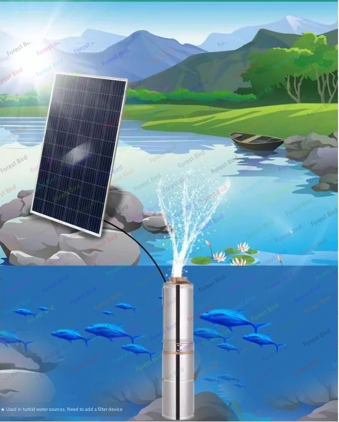 solar pump kit complete Brushless deep well submersible pump, outdoor well water pump, dual usewith  for deep well dc