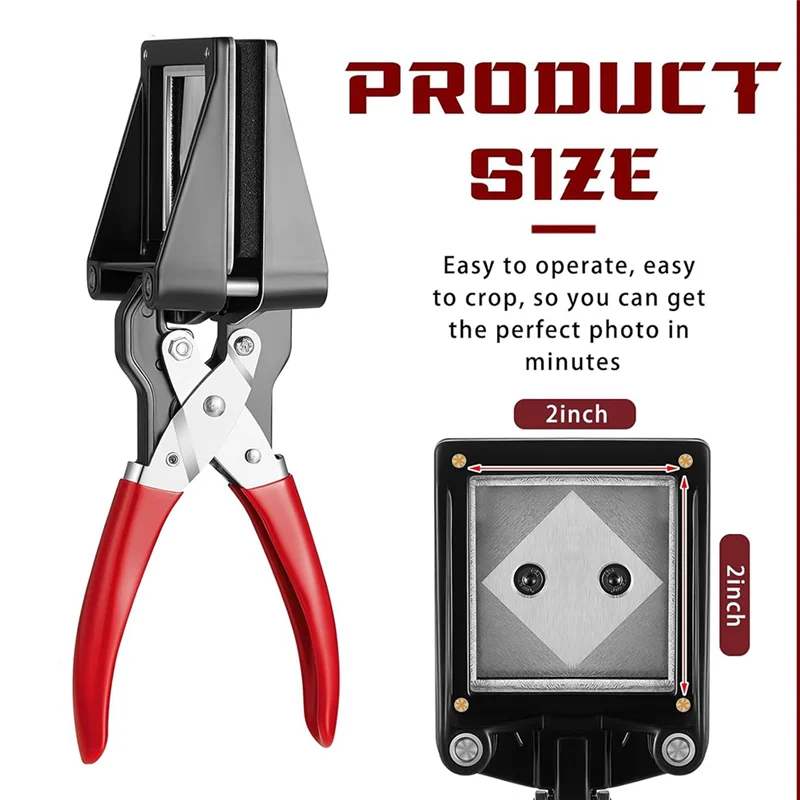 2X2 Inch Handheld Passport Photo Cutter Photo ID Die Cutter Punch Picture Cutter Paper For Office Family