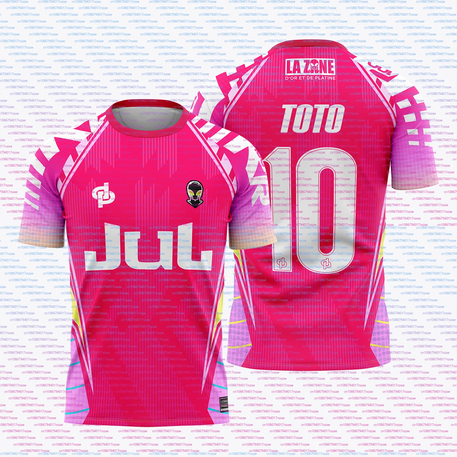 With Size Label 2026 New 3D Digital Print JUL TOTO 10 Breathable Jersey Fans Summer O Neck T-shirt Men Women Casual Short Sleeve