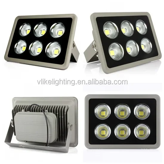 Refletor de luz de inundação ao ar livre, projetor regulável, lâmpada de acampamento, luz do dia, IP65 impermeável, 110V, 220V, 6000K, 300W